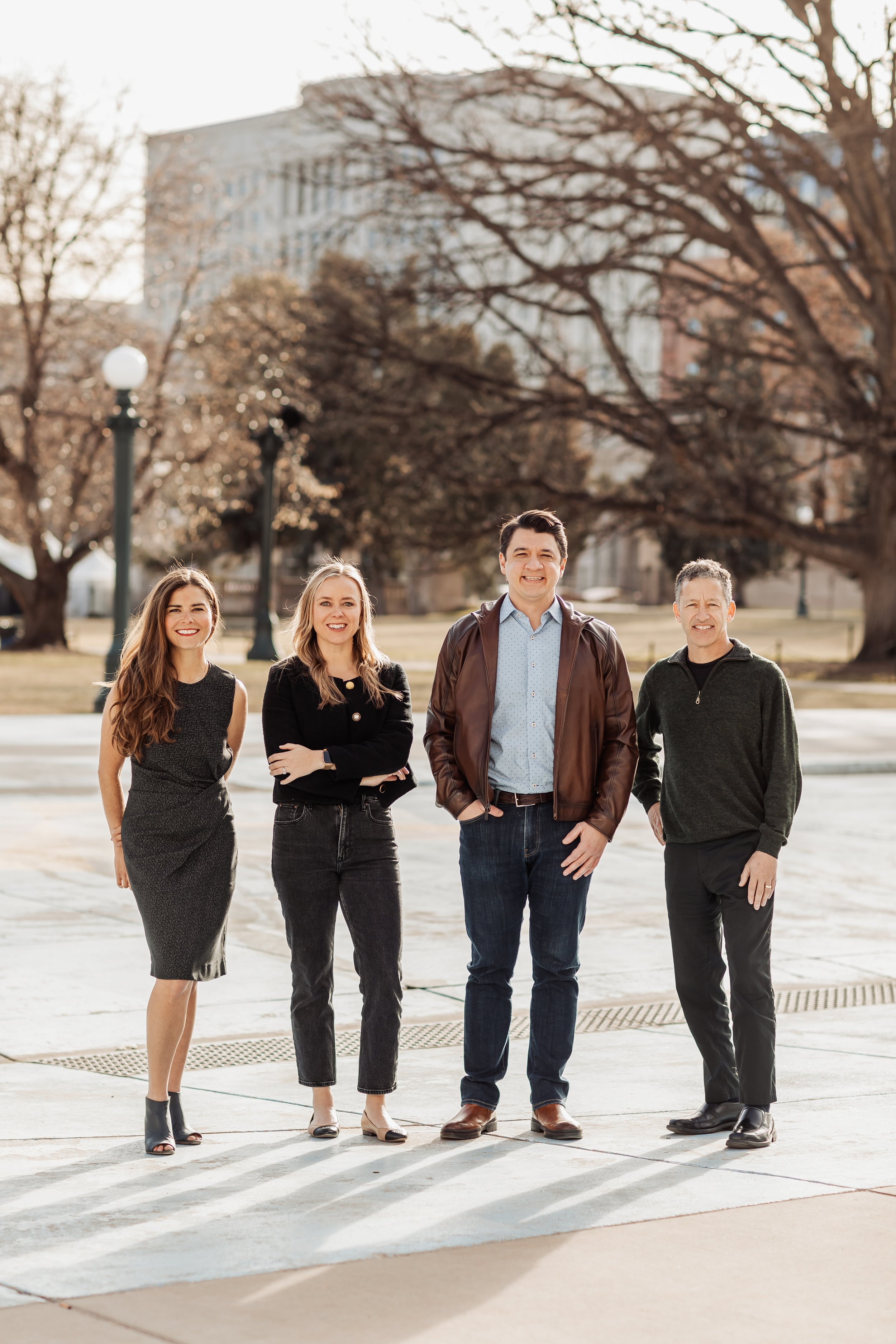 Denver Ventures Seed Fund Partners, from left: Elyse Kent, Amy Brandenburg, David Prichard, David Gold • Photo by Kalen Jesse